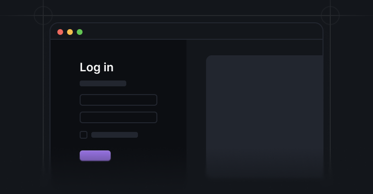Log in pages